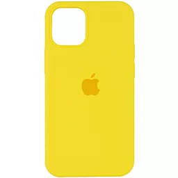 Чехол Silicone Case Full для Apple iPhone 14 Pro Neon Yellow