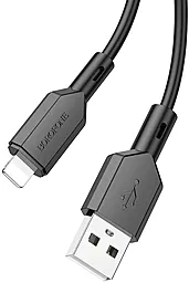 Кабель USB Borofone BX70 2.4a Lightning Cable Black - миниатюра 3