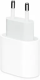 Мережевий зарядний пристрій з швидкою зарядкою Apple Original 20W USB Type-C Power Adapter White (MHJE3ZM/A)