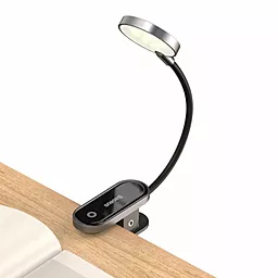 Фонарик Baseus Comfort Reading Mini Clip Lamp Dark Gray (DGRAD-0G) - миниатюра 3