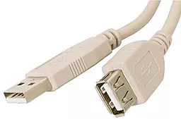 Кабель (шлейф) Atcom USB2.0 AM/AF 5м White