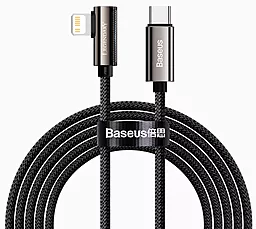 USB PD Кабель Baseus Legend Elbow 20W 2M USB Type-C - Lightning Cable Black (CATLCS-A01)