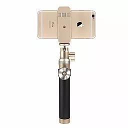 Монопод Noosy BR12 Kingkong with Bluetooth selfie stick Gold - миниатюра 5
