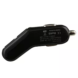 Автомобильное зарядное устройство Baseus 2USB Car charger 2.4A Black (flyest series) - миниатюра 8