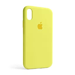 Чехол Silicone Case Full для Apple iPhone XR Flash Lime