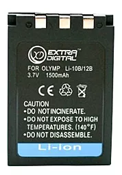 Аккумулятор для фотоаппарата Olympus LI-10B, Li-12B, DB-L10 (1500 mAh) BDO2536 ExtraDigital - миниатюра 2