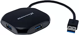 USB хаб Grand-X 4хUSB3.0 (GH-415) Black