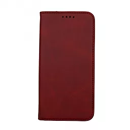 Чехол-книжка 1TOUCH Premium для iPhone 12 Pro Max (Dark Red)