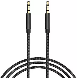 Аудіо кабель WIWU YP01 AUX mini Jack 3.5mm M/M Cable 1 м black