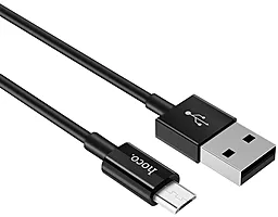 Кабель USB Hoco X23 Skilled micro USB Cable Black - миниатюра 2