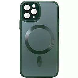 Чехол Epik TPU+Glass Sapphire Midnight with MagSafe для Apple iPhone 13 Pro Forest Green