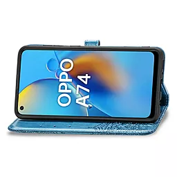 Чехол Epik Art Case с визитницей Oppo A74 4G Blue - миниатюра 3