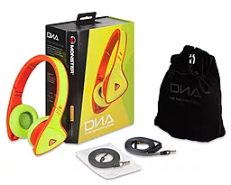 Наушники Monster DNA On-Ear Headphones Yellow on Neon Orange (MNS-128542-00) - миниатюра 2