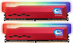 Оперативная память Geil DDR4 16GB (2x8GB) 3600MHz Orion RGB Racing (GOSR416GB3600C18BDC) Red