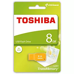 Флешка Toshiba 8GB Mikawa Yellow USB 2.0 (THN-U201Y0080M4) - миниатюра 3