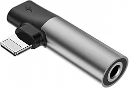 Аудио-переходник Baseus L43 Lightning to 3.5mm F + Lightning F Adapter Silver (CALL43-S1)
