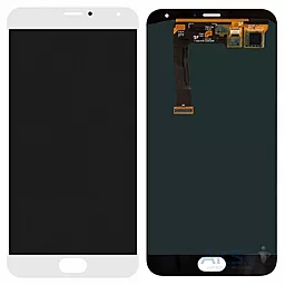 Дисплей Meizu MX5, MX5e (M575) с тачскрином, (OLED), White