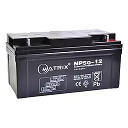 Аккумуляторная батарея Matrix 12V 50AH (NP50-12)