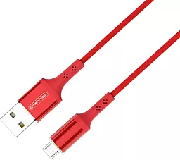 Кабель USB Jellico LED KDS-70 15W 3A 1.2M micro USB Cable Red - миниатюра 2