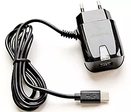 Сетевое зарядное устройство Walker WH-24 2a USB-A charger + USB-C cable black