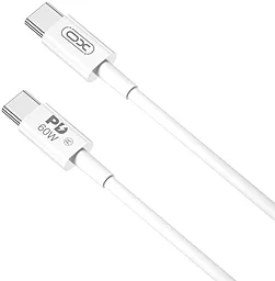 Кабель USB PD XO NB-Q190B 60W 2M USB Type-C - Type-C Cable White