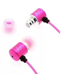 Наушники KS Ace In-Ear Headphones with mic Pink - миниатюра 4
