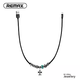Кабель USB Remax Jewellery 0.5M micro USB Cable Black (RC-058m) - миниатюра 4
