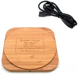 Сетевое зарядное устройство  NICHOSI QI Wireless Charger Wood Style - миниатюра 5
