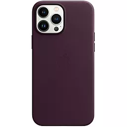 Чехол Apple Leather Case with MagSafe for iPhone 13 Pro Max Dark Cherry
