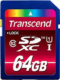 Карта памяти Transcend SDXC 64GB Ultimate 600X Class 10 UHS-I U1 (TS64GSDXC10U1)