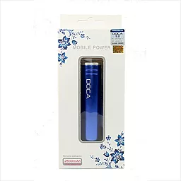 Мобильная батарея DOCA D536B 2600mah Blue - миниатюра 4