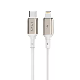 Кабель USB PD Proove Flex Metal 27W USB Type-C - Lightning Cable White (CCFM27002102)
