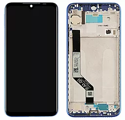 Дисплей Xiaomi Redmi Note 7, Note 7 Pro з тачскріном і рамкою, оригінал, Blue