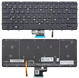 Клавіатура для ноутбуку Dell XPS 15 9530 Precision M3800 без рамки підсвітка клавіш чорна