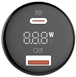 Автомобильное зарядное устройство LDNio C101 100W PD/QC4+ USB-A-C Black - миниатюра 5