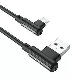 Кабель USB Borofone BX58 Lucky 2.4A micro USB Cable Black - миниатюра 4