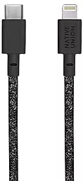 USB PD Кабель Native Union Belt USB Type-C - Lightning Cable Black (BELT-KV-CL-CS-BK-2)