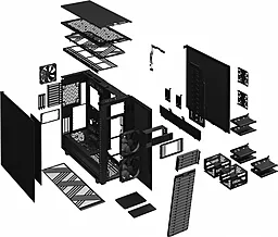 Корпус для ПК Fractal Design Define 7 XL Black - миниатюра 14