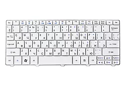 Клавіатура для ноутбуку Acer Aspire One 521 eMachines 350 без рамки (KB312641) PowerPlant біла