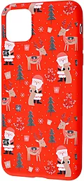 Чехол Wave Fancy Santa Claus and Deer Apple iPhone 12 Pro Max Red