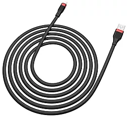 Кабель USB Hoco U72 Forest Silicone Lightning Cable Black - миниатюра 3