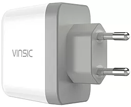 Сетевое зарядное устройство с быстрой зарядкой Vinsic 2-Port USB Charger 4A (VSCW209) - миниатюра 2