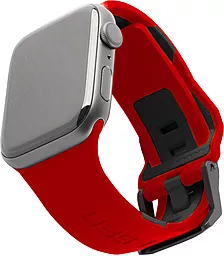 Змінний ремінець для розумного годинника Civilian Silicone Watch Strap for Apple Watch 42mm/44mm/45mm/49mm(OEM) (ARM58398) Red Black