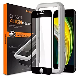 Защитное стекло Spigen Align Master Apple iPhone 7, iPhone 8, iPhone SE 2020 Black (AGL01294)