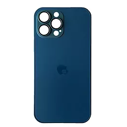 Чехол AG Glass with MagSafe для Apple iPhone 13 Pro Navy blue