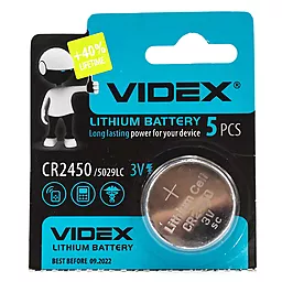 Батарейки Videx CR2450 1шт