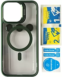 Чехол 1TOUCH Bracket Clear Camera Lens with MagSafe для Apple iPhone 12 Dark Green