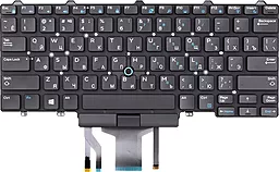 Клавіатура для ноутбуку Dell Latitude E5450, E5470, E7450, E7470, E5480, E5490, 7480, 7490, 5480, 5488 з підсвіткою клавіш без рамки чорна