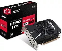 Видеокарта MSI Radeon RX 550 4096Mb AERO ITX OC (RX 550 AERO ITX 4G OC)