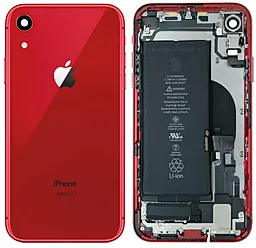 Корпус Apple iPhone XR full kit Original - снят с телефона Red